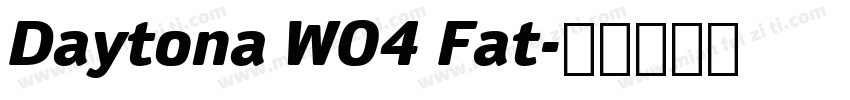 Daytona W04 Fat字体转换